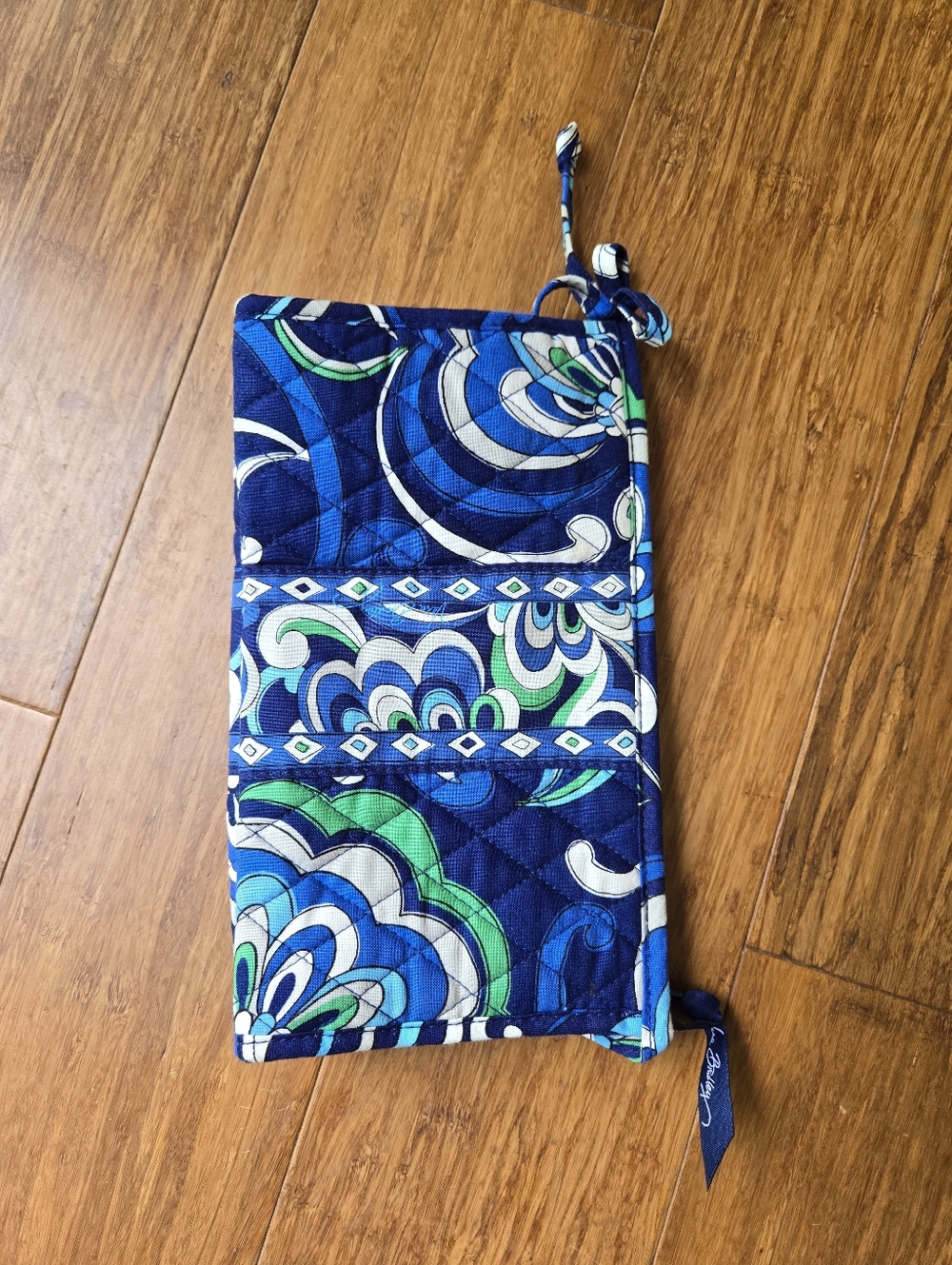 Vera Bradley Mediterranean Blue Makeup Pouch
